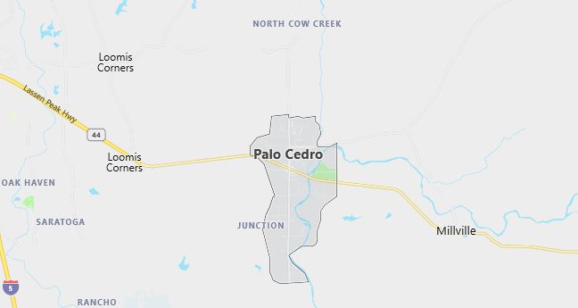 Map of Palo Cedro, CA