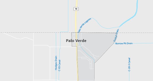 Map of Palo Verde, CA