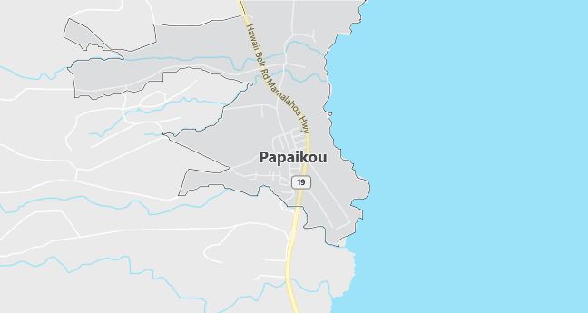 Map of Papaikou, HI