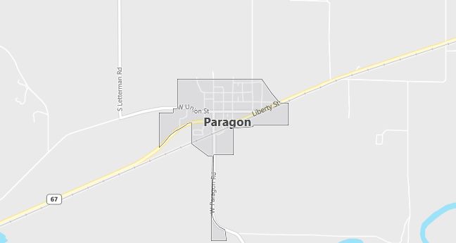 Map of Paragon, IN