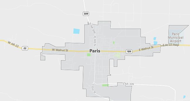 Map of Paris, AR