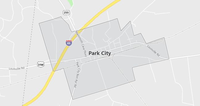 Map of Park City, KY