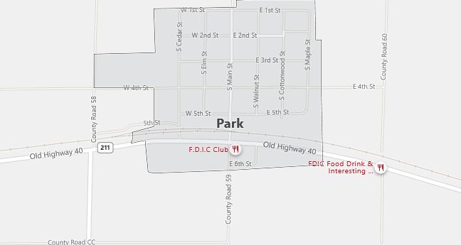 Map of Park, KS