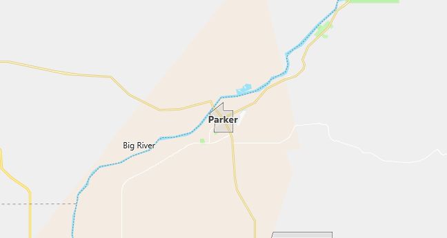 Map of Parker, AZ