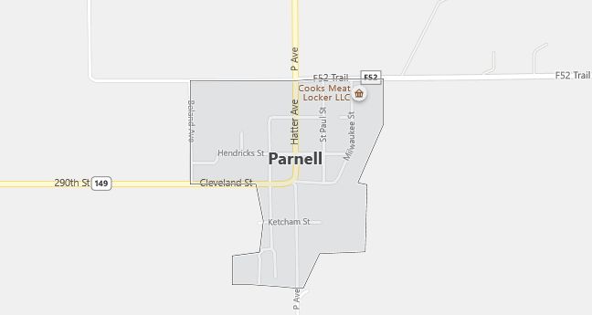 Map of Parnell, IA