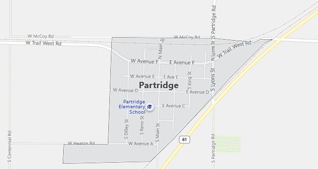 Map of Partridge, KS