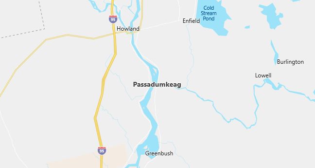 Map of Passadumkeag, ME