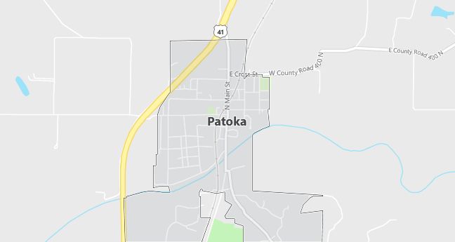 Map of Patoka, IN