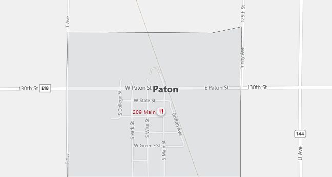 Map of Paton, IA