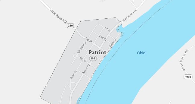 Map of Patriot, IN