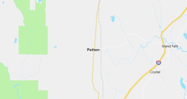 Map of Patten, ME