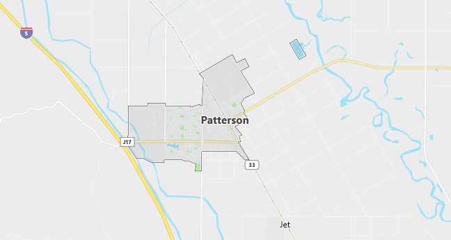 Map of Patterson, CA