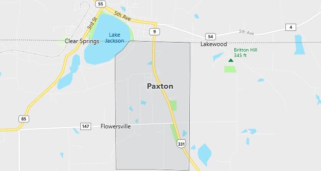 Map of Paxton, FL