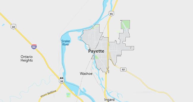 Map of Payette, ID