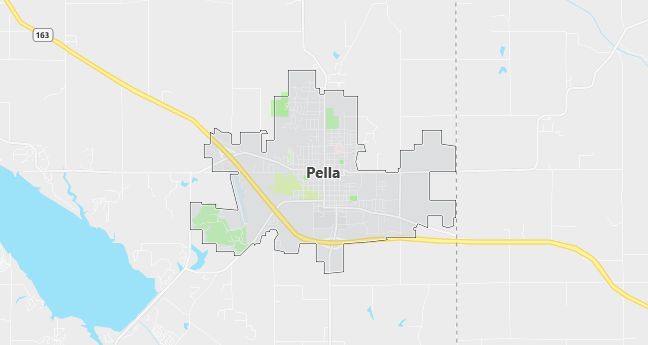 Map of Pella, IA