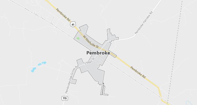 Map of Pembroke, KY