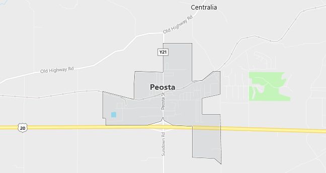 Map of Peosta, IA