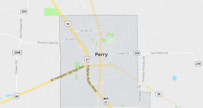 Map of Perry, FL