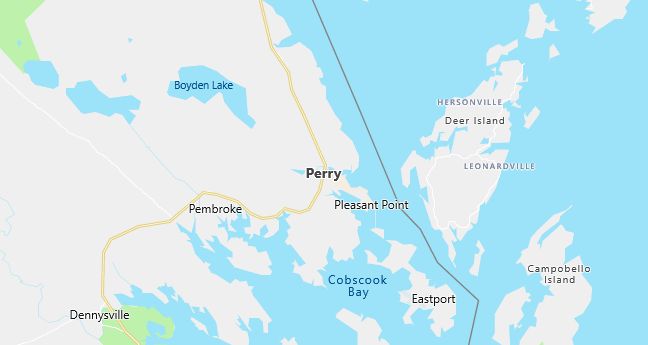 Map of Perry, ME