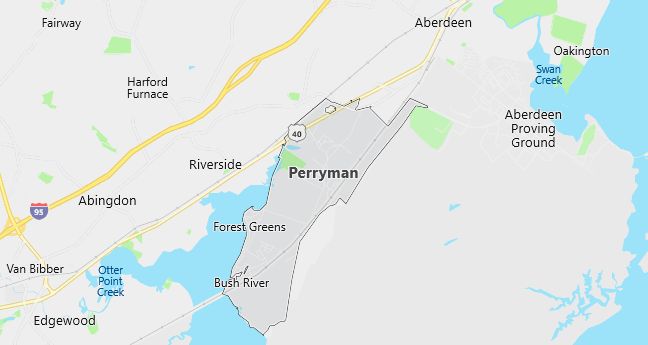 Map of Perryman, MD