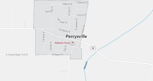 Map of Perrysville, IN