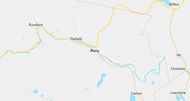 Map of Peru, ME