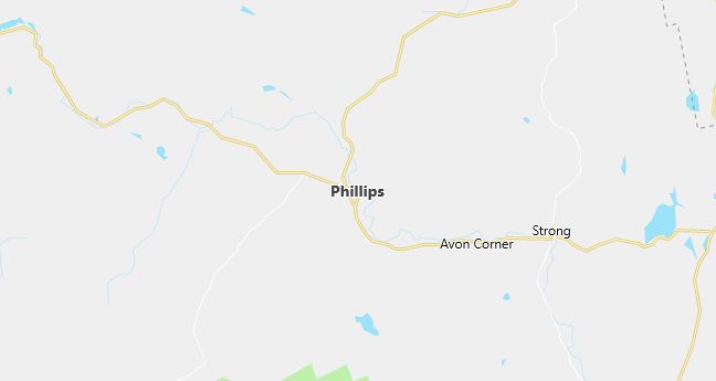 Map of Phillips, ME