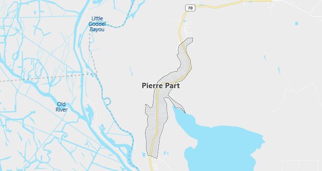 Map of Pierre Part, LA