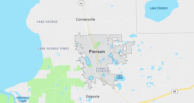 Map of Pierson, FL