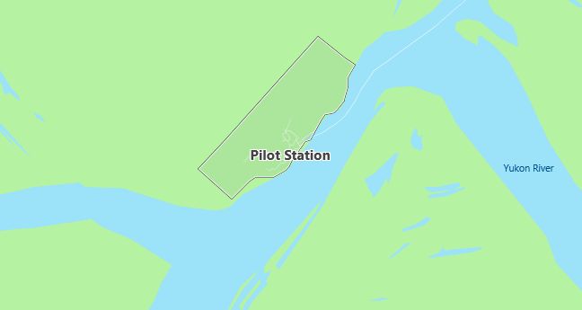 Map of Pilot Station, AK