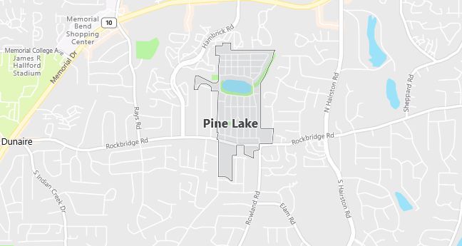 Map of Pine Lake, GA