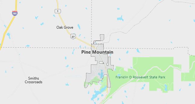 Map of Pine Mountain, GA