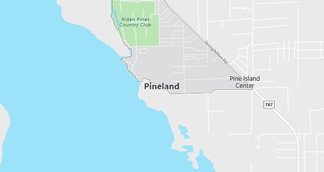 Map of Pineland, FL