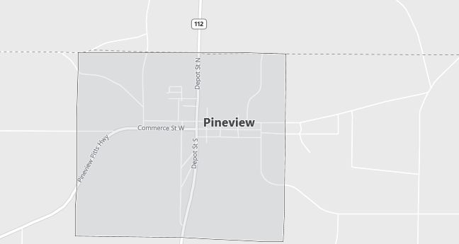 Map of Pineview, GA