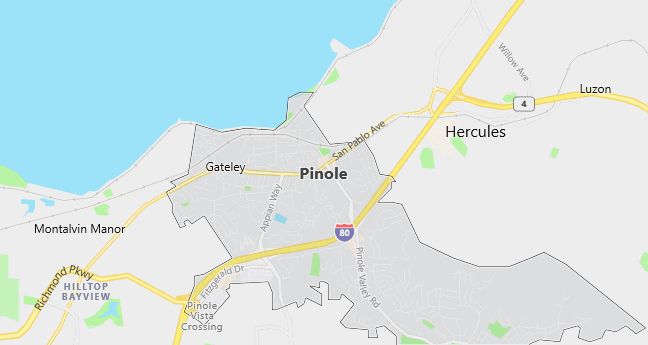 Map of Pinole, CA