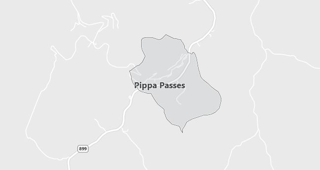 Map of Pippa Passes, KY