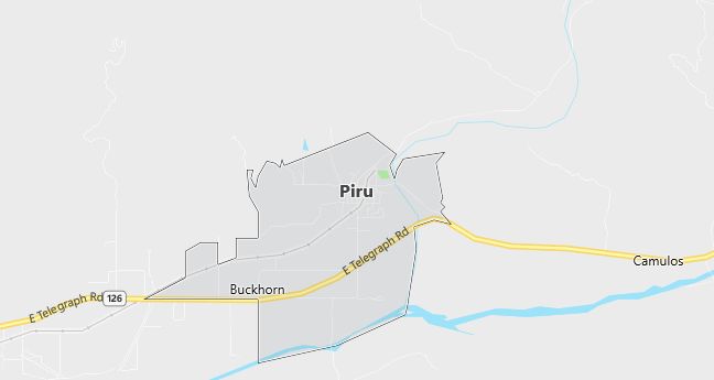 Map of Piru, CA