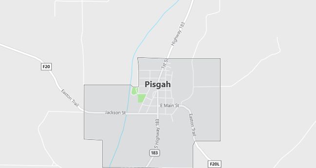 Map of Pisgah, IA