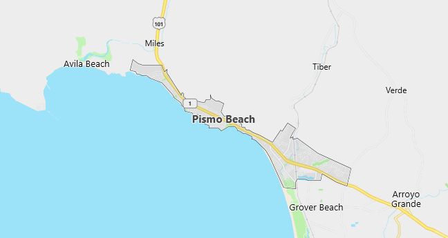 Map of Pismo Beach, CA