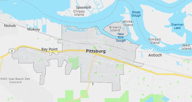 Map of Pittsburg, CA