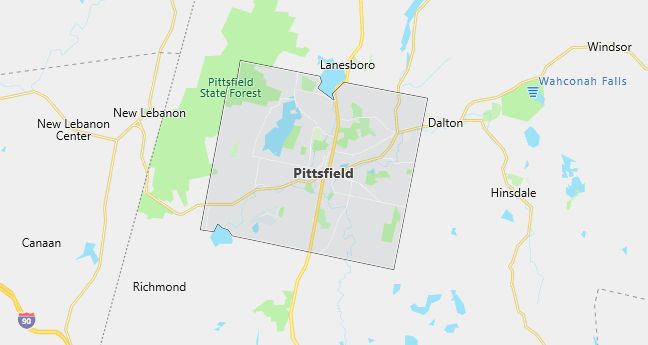 Map of Pittsfield, MA