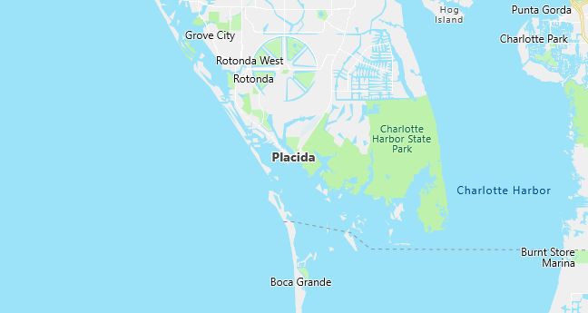 Map of Placida, FL