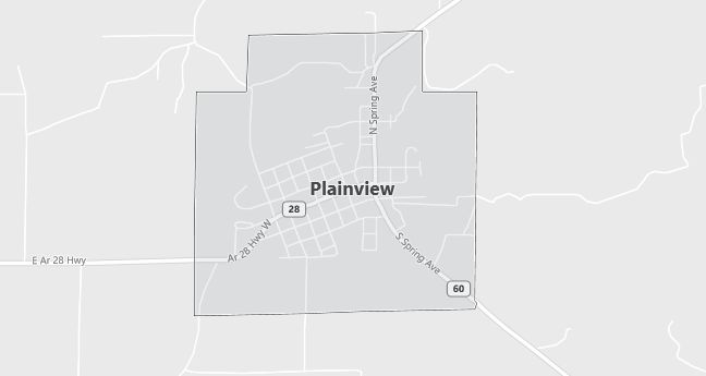 Map of Plainview, AR