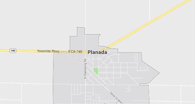 Map of Planada, CA