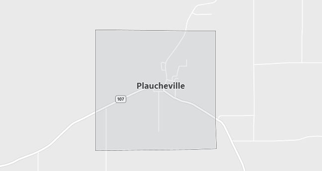 Map of Plaucheville, LA