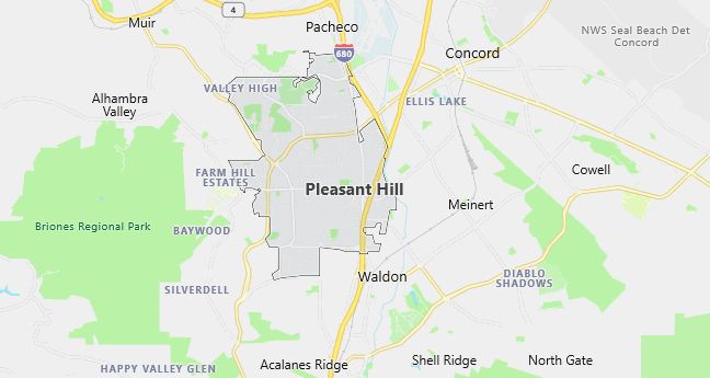 Map of Pleasant Hill, CA