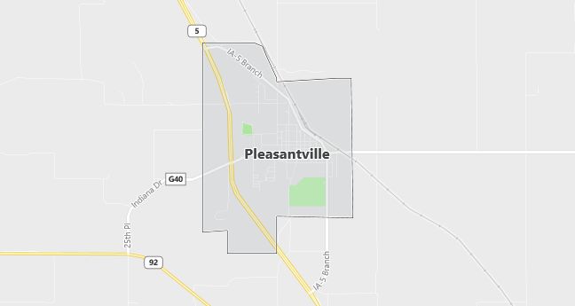 Map of Pleasantville, IA