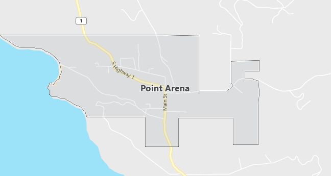 Map of Point Arena, CA