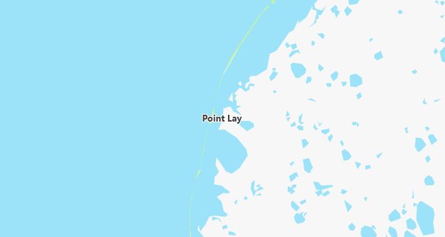 Map of Point Lay, AK