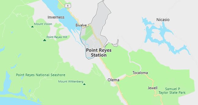 Map of Point Reyes Station, CA